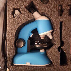 New Kids 30-Piece Microscope STEM Set w/ Carrying Case Up To 1200x Zoom Makes a